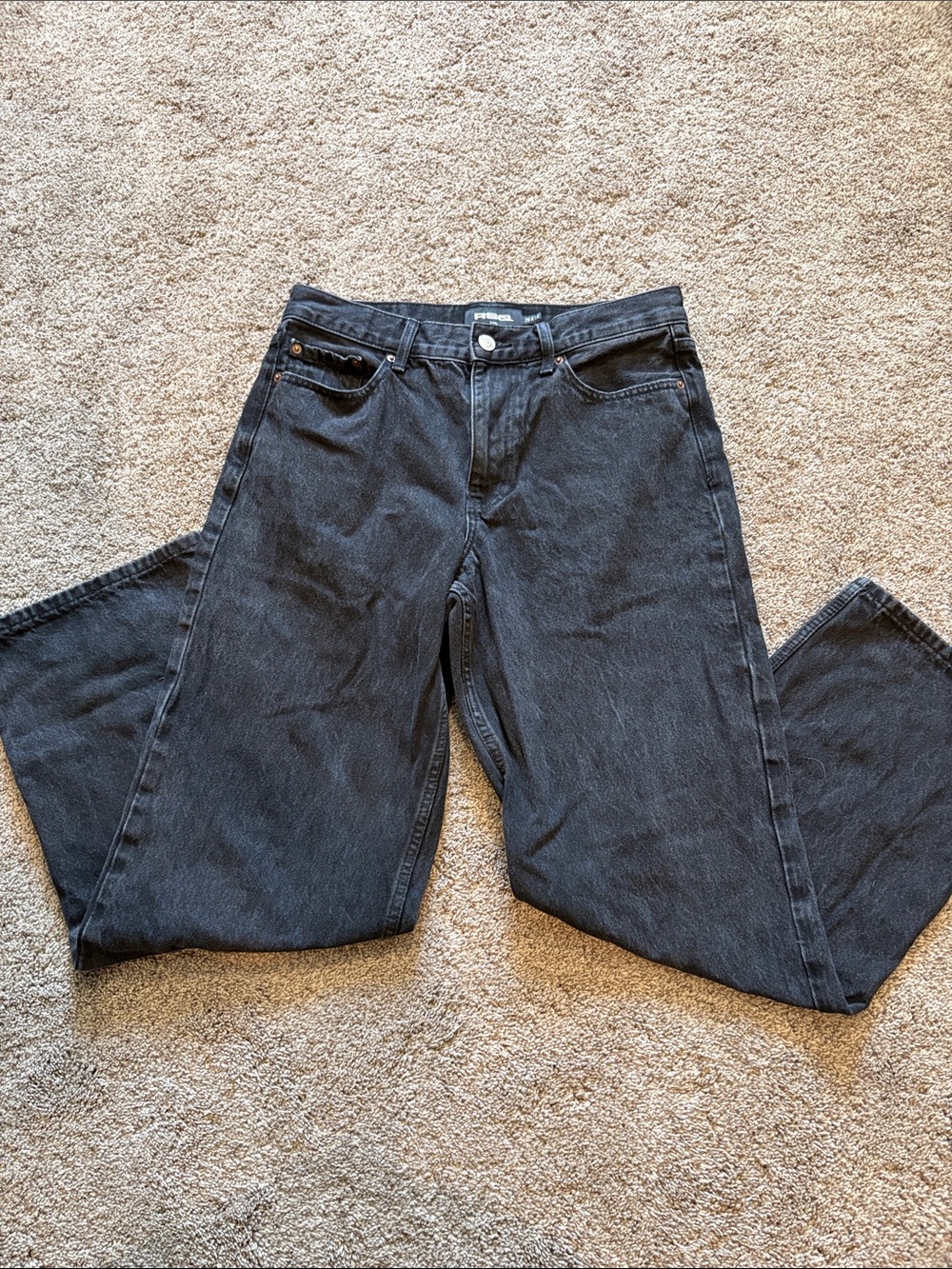 RSQ Black Relaxed Fit Jeans